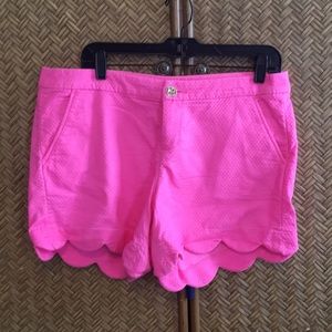 Lily Pulitzer buttercup shorts in hot pink